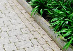 Path with stone tiles